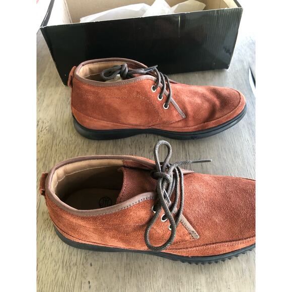 Marc Joseph New York Bridgeport Leather Chukka Sneaker in Rust Suede - 7 - Picture 6 of 7